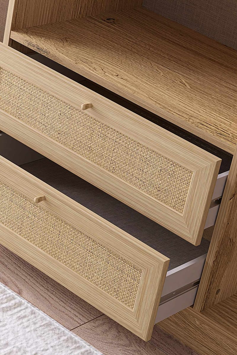 Meyloren Garderob 206x210 cm - Beige - Förvaring - Skåp - Garderobsskåp