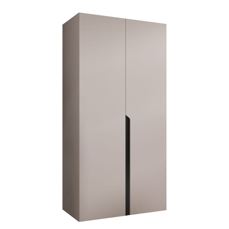 Milias Garderob 100x202 cm - svart, beige - Förvaring - Skåp - Garderobsskåp