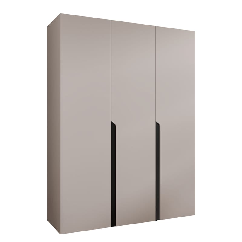 Milias Garderob 150x202 cm, beige, svart