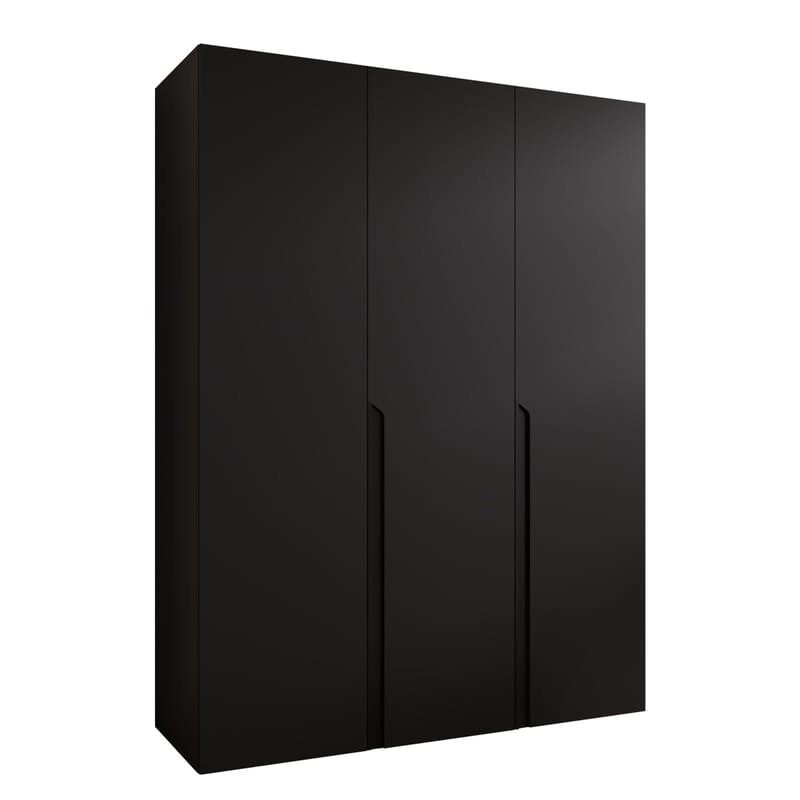 Milias Garderob 150x202 cm, svart