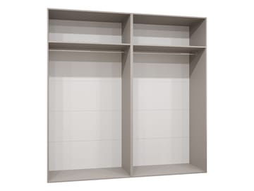 Milias Garderob 200x202 cm - guld/vit - Förvaring - Skåp - Garderobsskåp