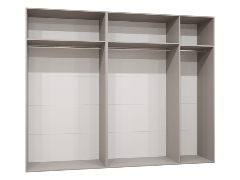 Milias Garderob 250x202 cm - Brun/guld - Förvaring - Skåp - Garderobsskåp