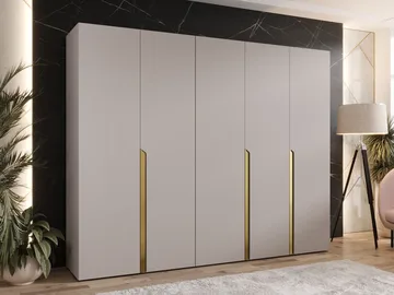 Milias Garderob 250x202 cm - guld/beige - Förvaring - Skåp - Garderobsskåp