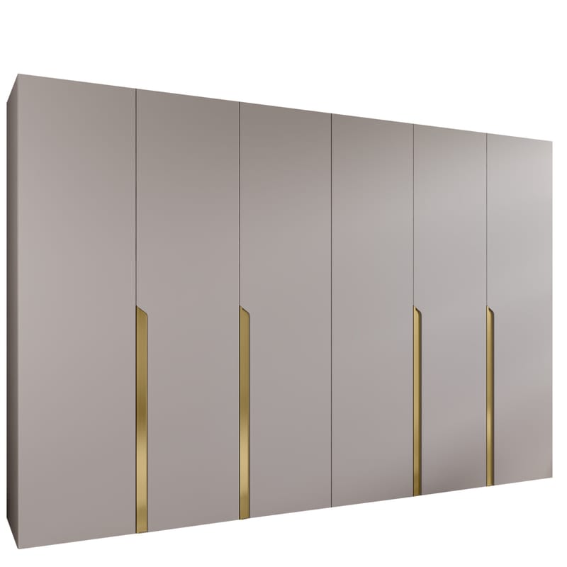 Milias Garderob 300x202 cm, beige, guld