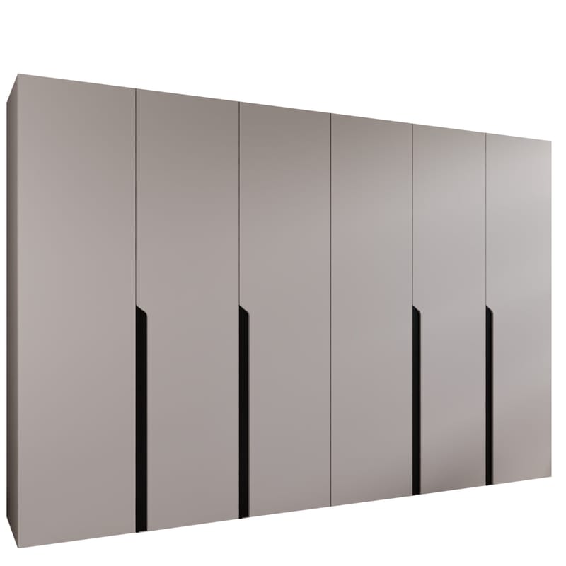 Milias Garderob 300x202 cm, beige, svart