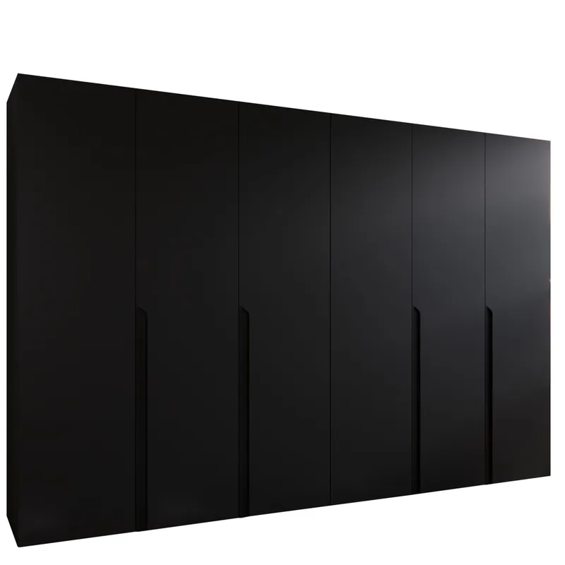 Milias Garderob 300x202 cm, svart