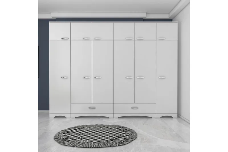 Miralis Garderobsskåp 245x226 cm, Vit