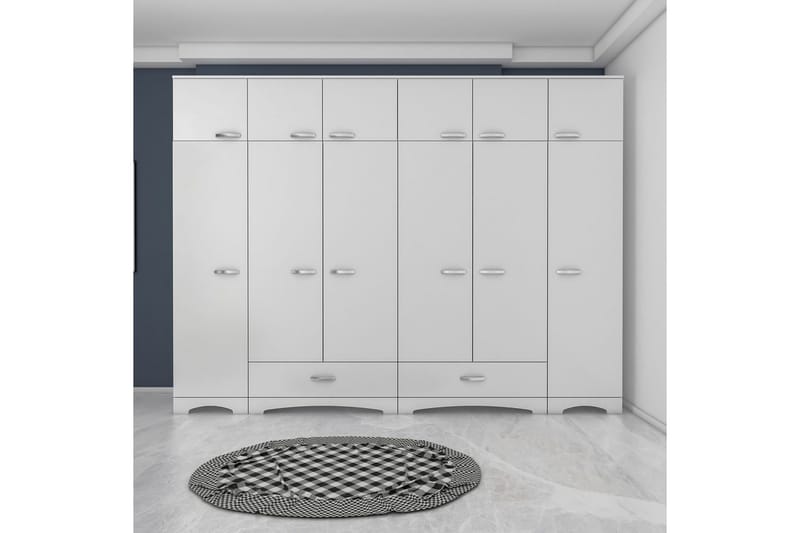 Miralis Garderobsskåp 245x226 cm, Vit