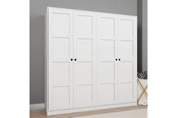 Nagouri Garderobsskåp 188x190 cm - Vit - Förvaring - Skåp - Garderobsskåp