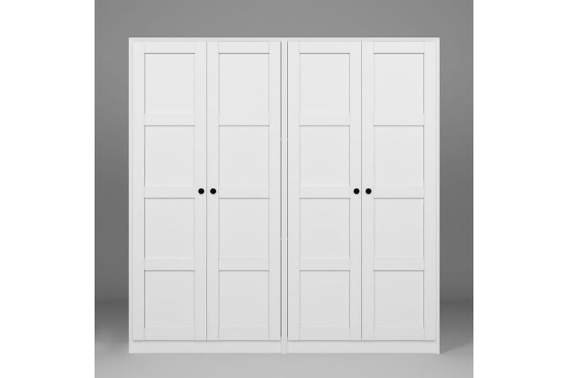 Nagouri Garderobsskåp 188x190 cm - Vit - Förvaring - Skåp - Garderobsskåp