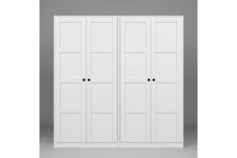 Nagouri Garderobsskåp 188x190 cm - Vit - Förvaring - Skåp - Garderobsskåp