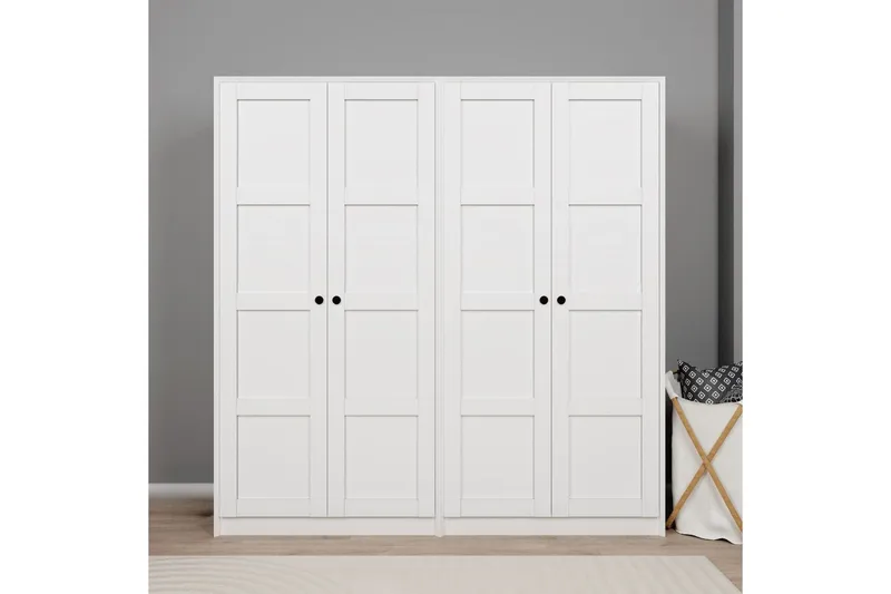 Nagouri Garderobsskåp 188x190 cm, Vit