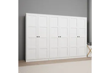 Nagouri Garderobsskåp 280x190 cm - Vit - Förvaring - Skåp - Garderobsskåp