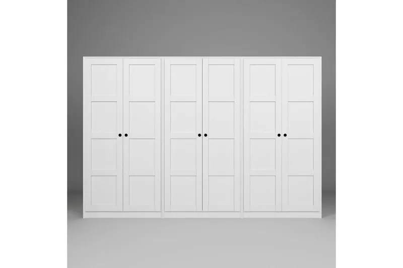 Nagouri Garderobsskåp 280x190 cm - Vit - Förvaring - Skåp - Garderobsskåp