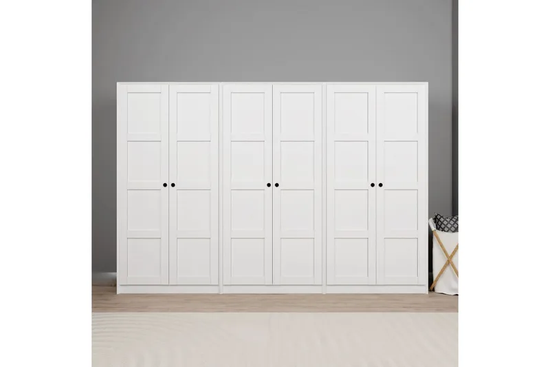 Nagouri Garderobsskåp 280x190 cm, Vit