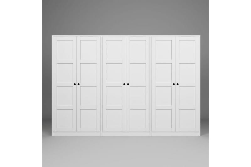 Nagouri Garderobsskåp 280x190 cm - Vit - Förvaring - Skåp - Garderobsskåp