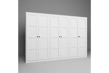 Nagouri Garderobsskåp 280x190 cm - Vit - Förvaring - Skåp - Garderobsskåp
