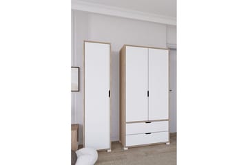 Nordhs Garderobsskåp 130x183 cm - Valnöt - Förvaring - Skåp - Garderobsskåp