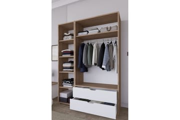 Nordhs Garderobsskåp 130x183 cm - Valnöt - Förvaring - Skåp - Garderobsskåp