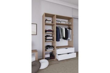 Nordhs Garderobsskåp 130x183 cm - Valnöt - Förvaring - Skåp - Garderobsskåp