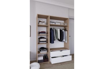 Nordhs Garderobsskåp 130x183 cm - Valnöt - Förvaring - Skåp - Garderobsskåp