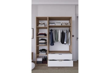 Nordhs Garderobsskåp 130x183 cm - Valnöt - Förvaring - Skåp - Garderobsskåp