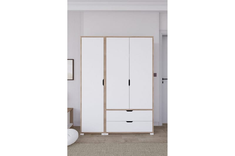 Nordhs Garderobsskåp 130x183 cm, Valnöt