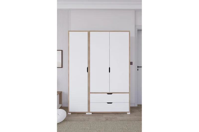 Nordhs Garderobsskåp 130x183 cm, Valnöt