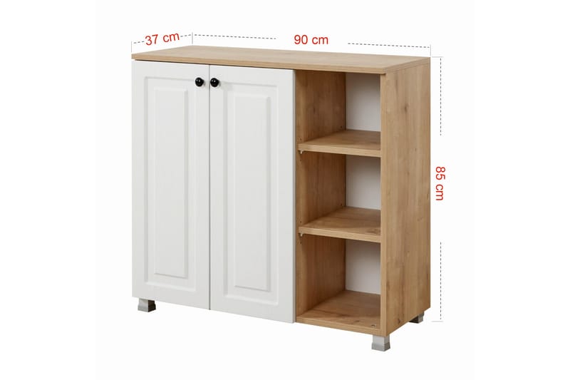 OBURUS Förvaringsskåp 90x85 cm Blå - Förvaring - Skåp