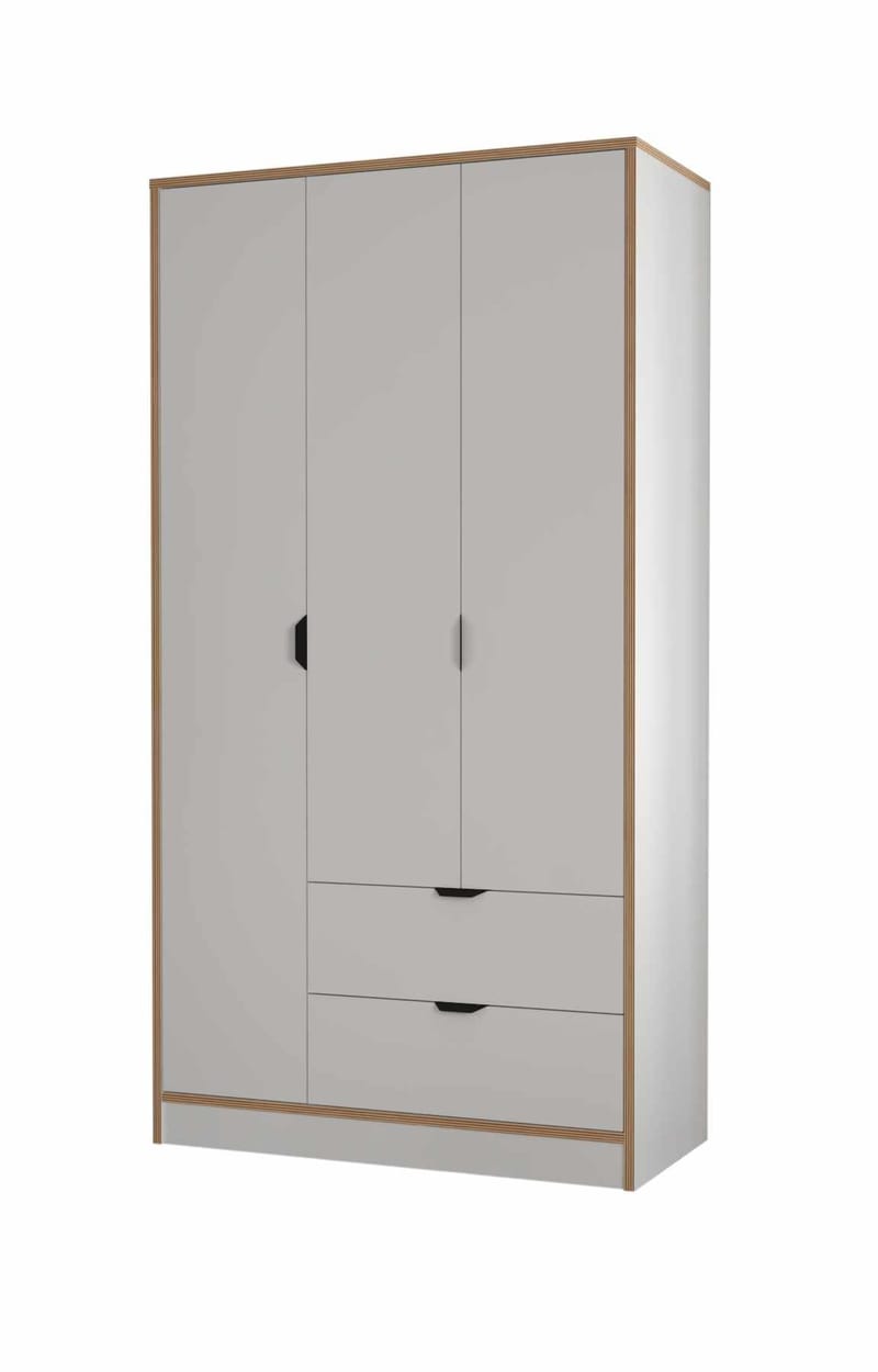 Olyros Garderob 97x182 cm - Vit - Förvaring - Skåp - Garderobsskåp