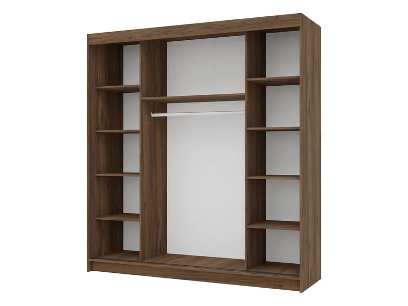 Piedras Garderob 200x215 cm - Brun - Förvaring - Skåp - Garderobsskåp