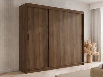 Piedras Garderob 250x215 cm - Brun - Förvaring - Skåp - Garderobsskåp
