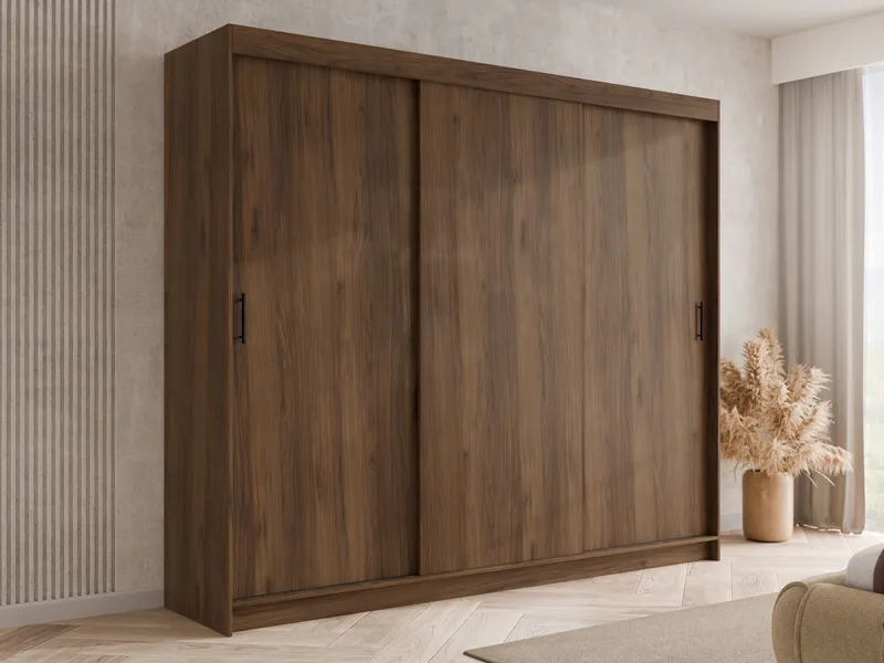 Piedras Garderob 250x215 cm - Brun - Förvaring - Skåp - Garderobsskåp
