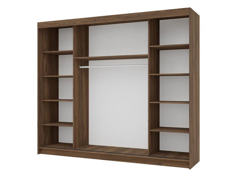 Piedras Garderob 250x215 cm - Brun - Förvaring - Skåp - Garderobsskåp