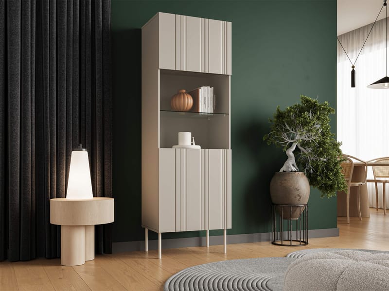 Rynlin Vitrinskåp 180 cm - Förvaring - Skåp - Vitrinskåp