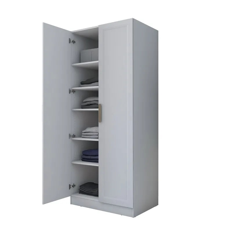 Sarnor Garderob 90x210x57,5 cm, Vit