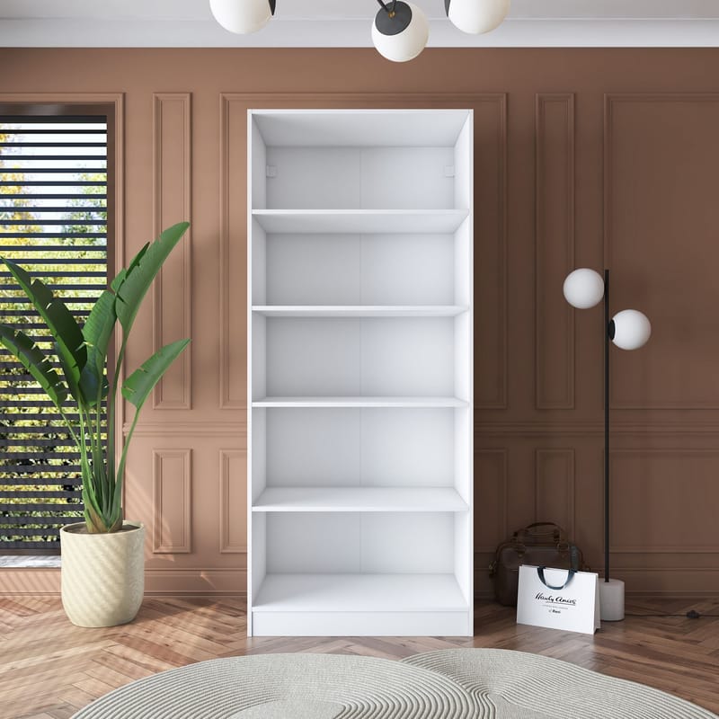 Sarnor Garderob 90x210x57,5 cm - Vit - Förvaring - Skåp - Garderobsskåp