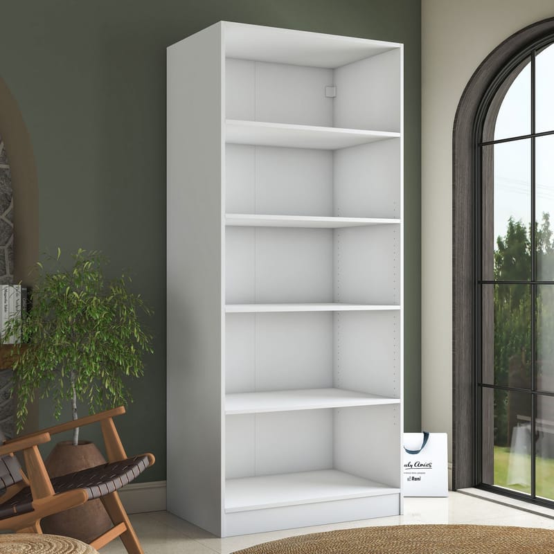 Sarnor Garderob 90x210x57,5 cm - Vit - Förvaring - Skåp - Garderobsskåp