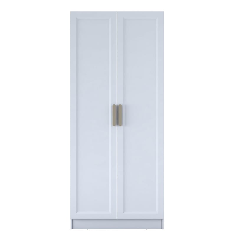 Sarnor Garderob 90x210x57,5 cm - Vit - Förvaring - Skåp - Garderobsskåp