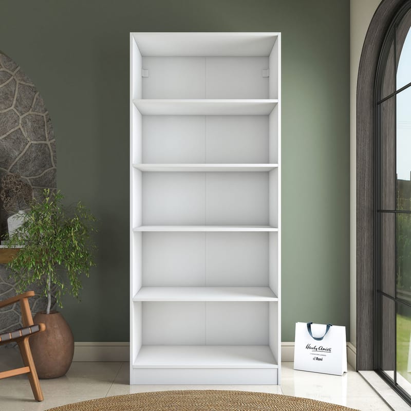 Sarnor Garderob 90x210x57,5 cm - Vit - Förvaring - Skåp - Garderobsskåp