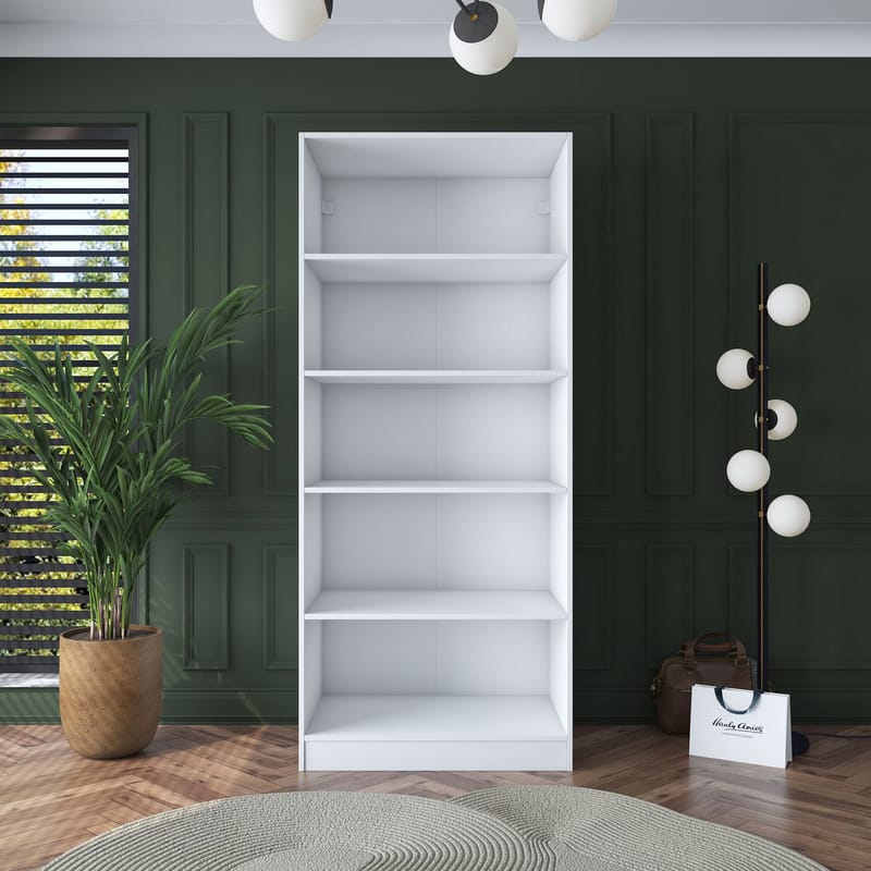 Sarnor Garderob 90x210x57,5 cm - Vit - Förvaring - Skåp - Garderobsskåp
