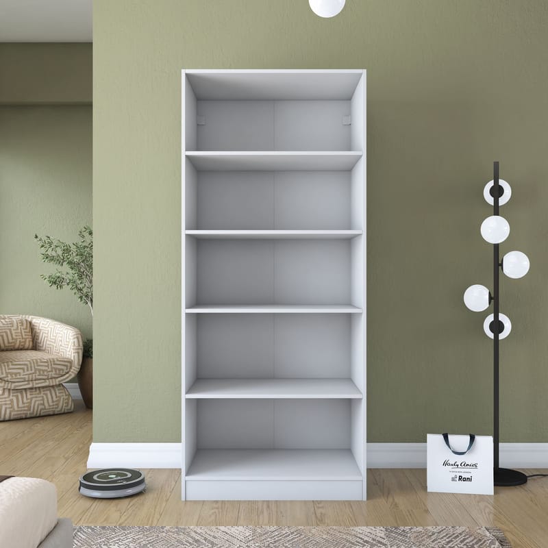 Sarnor Garderob 90x210x57,5 cm - Vit - Förvaring - Skåp - Garderobsskåp
