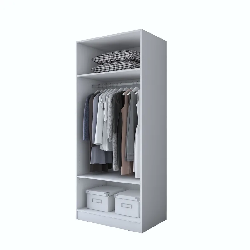 Sarnor Garderob 90x210x57,5 cm, Vit