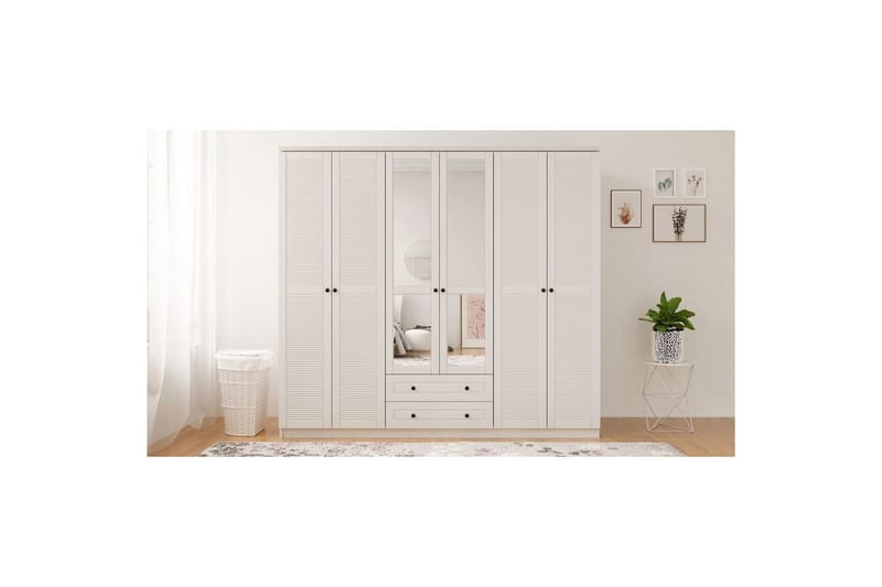 Savon Garderobsskåp 210x210 cm - Matt Vit - Förvaring - Skåp - Garderobsskåp