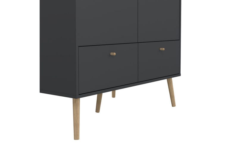 Shinta Garderobdsskåp 99x200 cm - Grå - Förvaring - Sko- & klädförvaring - Skoförvaring - Skoskåp