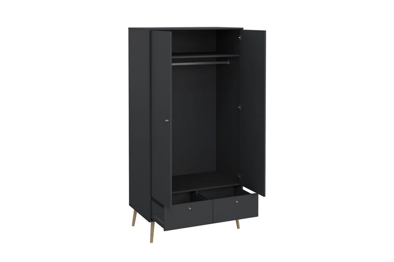 Shinta Garderobdsskåp 99x200 cm - Grå - Förvaring - Sko- & klädförvaring - Skoförvaring - Skoskåp