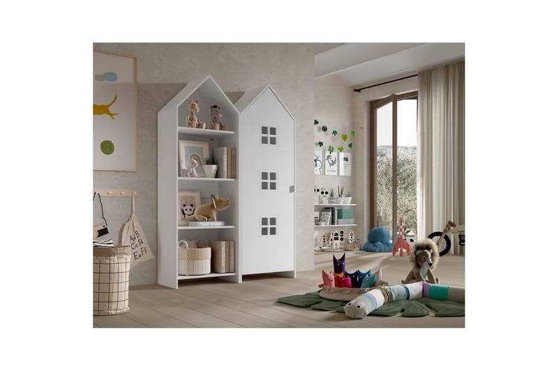 Skåp Casami Brygge 2-delad med 1 dörr Vit - Vit - Förvaring - Skåp - Garderobsskåp