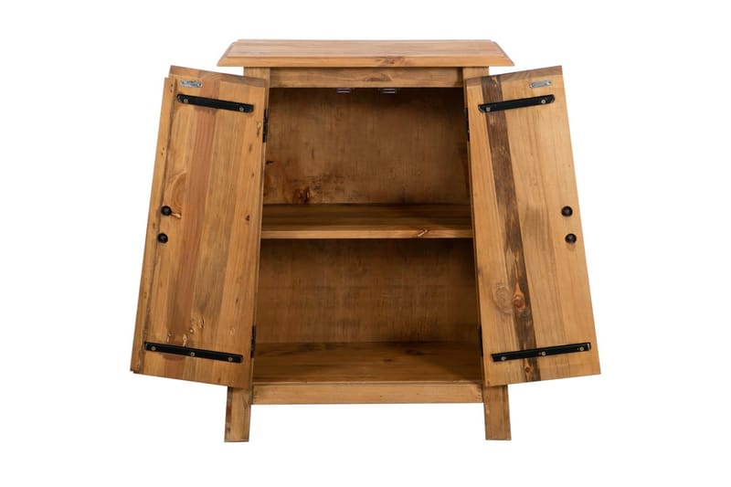 skåp massiv återvunnen furu 59x32x80 cm - Brun - Förvaring - Skåp