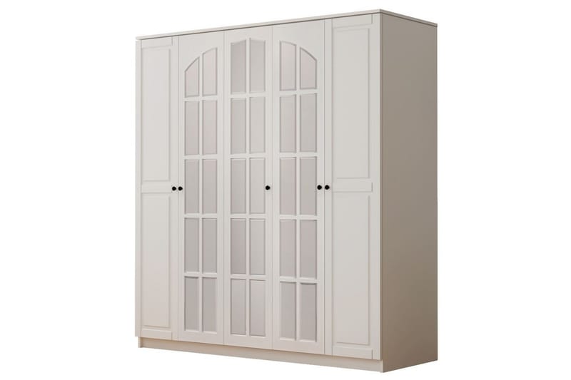 Sorrel Garderobsskåp 175x210 cm, Matt Vit