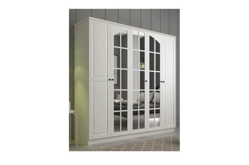 Sorrel Garderobsskåp 175x210 cm - Matt Vit - Förvaring - Skåp - Garderobsskåp